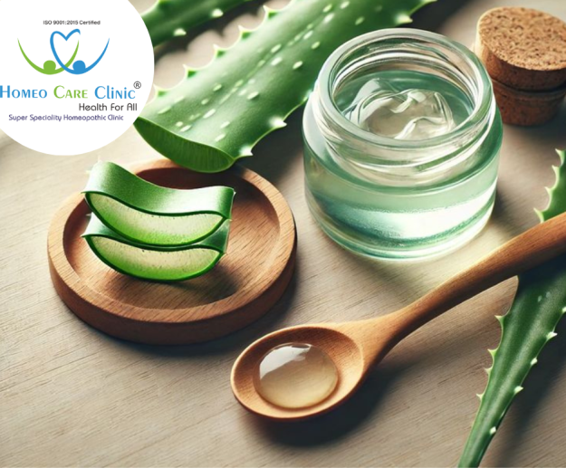 Hair Fall and Aloe Vera Aloe vera gel applied on scalp