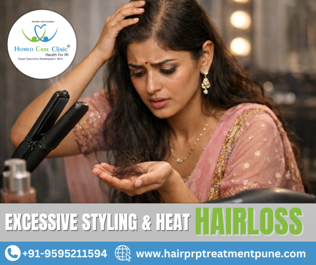 Hair Loss from Excessive Styling & Heat